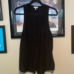 Black 100% Silk Joie Tank
